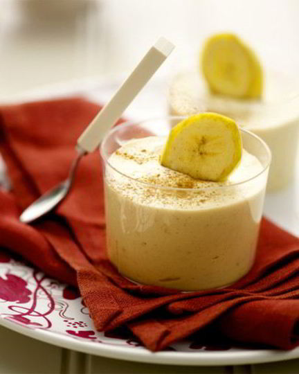 Рецепт нежный банановый мусс