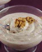 Нежный мусс-крем с инжиром и грецкими орехами