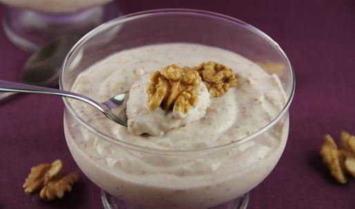 нежный мусс-крем с инжиром и грецкими орехами