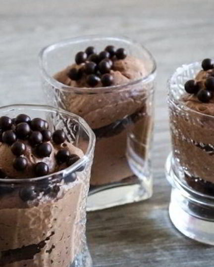 Рецепт праздничного шоколадного мусса