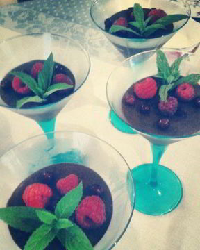 Шоколадно-ванильный мусс