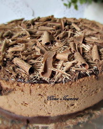 Рецепт шоколадна-вишневого торт-мусс