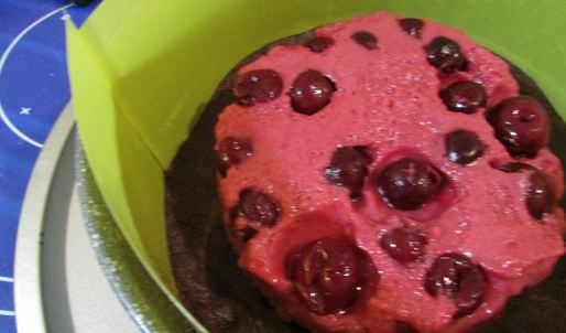 шоколадно-вишневый торт-мусс