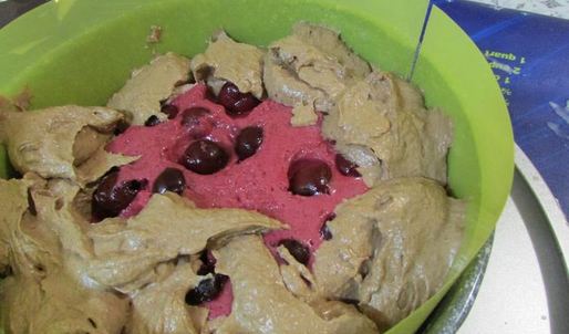 шоколадно-вишневый торт-мусс