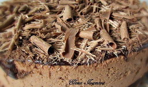 шоколадно-вишневый торт-мусс