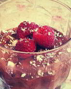 Шоколадный мусс с миндалем