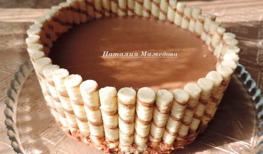 шоколадный торт-мусс без выпечки