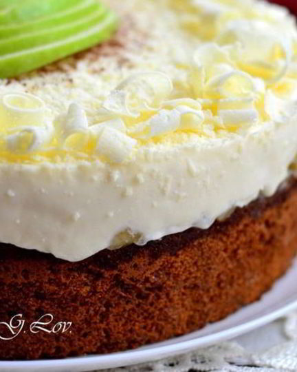 Рецепт торта-мусса медово-яблочный