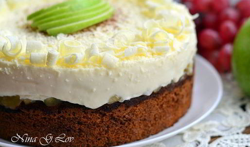 торт-мусс медово-яблочный