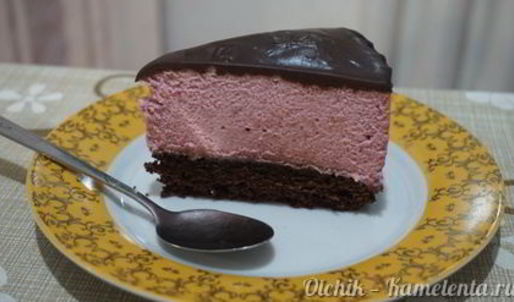 торт-мусс вишня в шоколаде