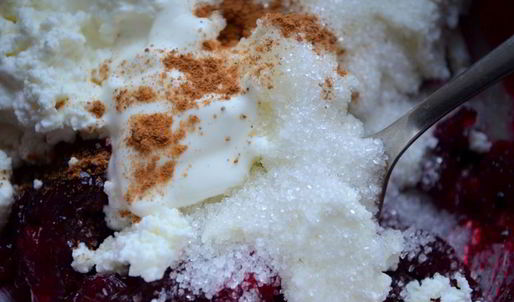 творожно-ягодный мусс