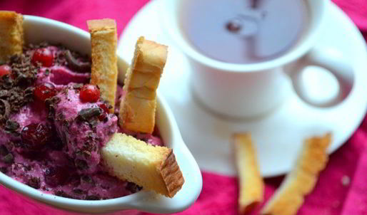 творожно-ягодный мусс