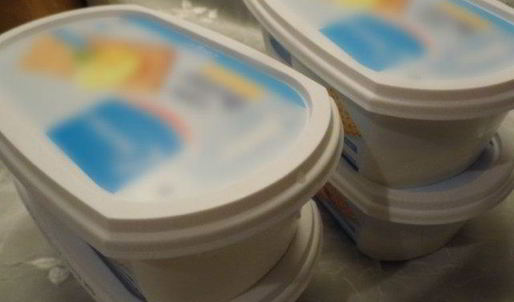 творожный мусс с брусникой