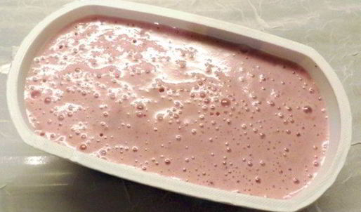 творожный мусс с брусникой