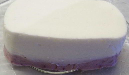 творожный мусс с брусникой