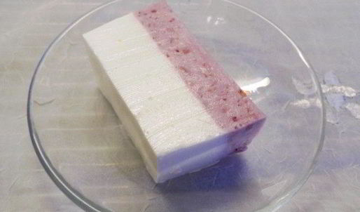 творожный мусс с брусникой