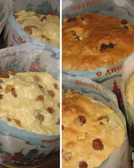 Рецепт бездрожжевого творожного кулича