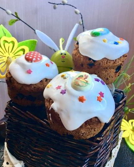 Рецепт бездрожжевых творожных куличей