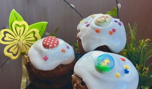 бездрожжевые творожные куличи