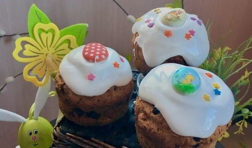 бездрожжевые творожные куличи