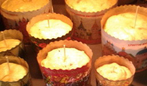 кулич пасхальный на желтках с шафраном