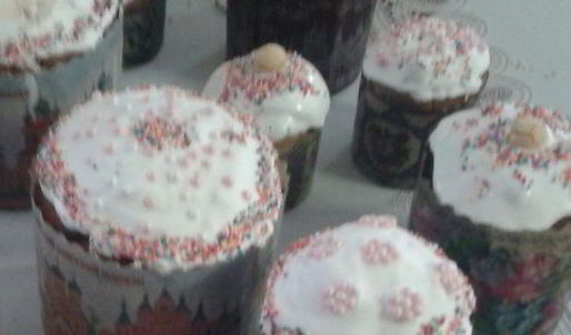 кулич пасхальный на желтках с шафраном