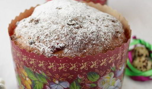 кулич творожный с вяленой клюквой