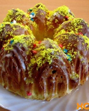 Лимонный кулич