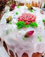 Нежный заварной кулич