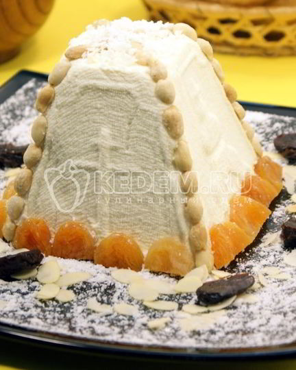 Рецепт пасхи творожной с кокосовой стружкой