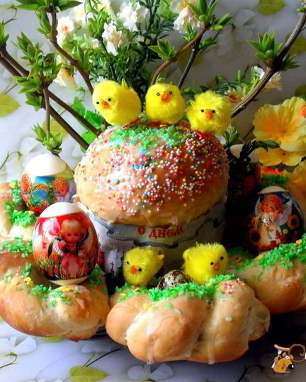 Рецепт пасхального кулича и булочки-гнездышки