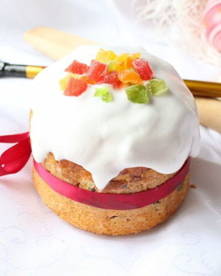 Рецепт пасхального кулича с изюмом и цукатами