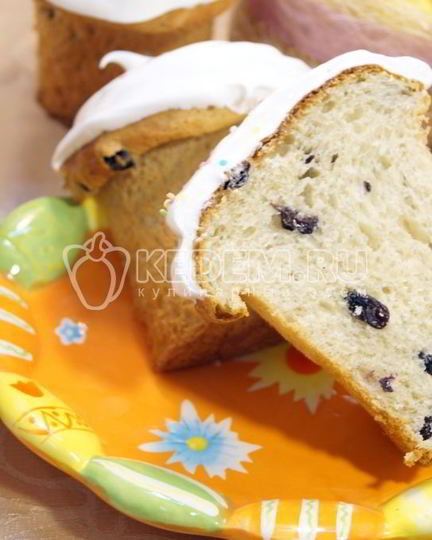 Рецепт пасхального кулича с изюмом