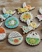 Пасхальные печенья с глазурью