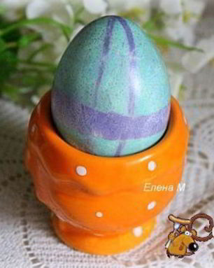 Пасхальные яйца, способ окрашивания