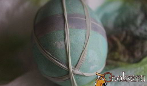 пасхальные яйца, способ окрашивания