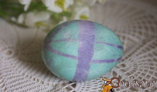 пасхальные яйца, способ окрашивания