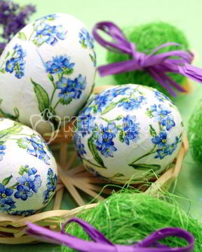 Пасхальные яйца Цветочный декупаж