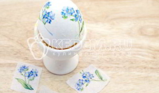 пасхальные яйца цветочный декупаж