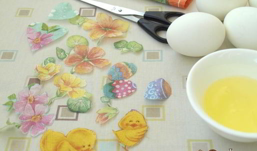 пасхальные яйца в стиле декупаж