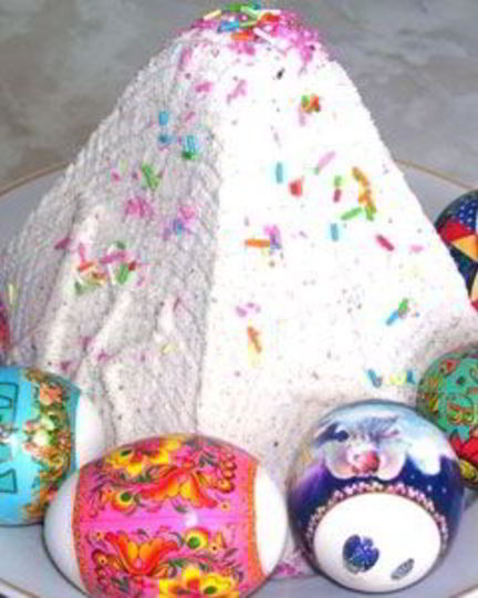 Рецепт творожной пасхи без масла