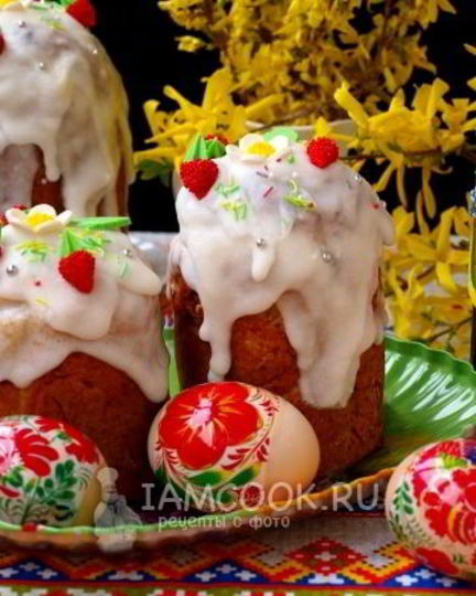 Рецепт творожного кулича без дрожжей