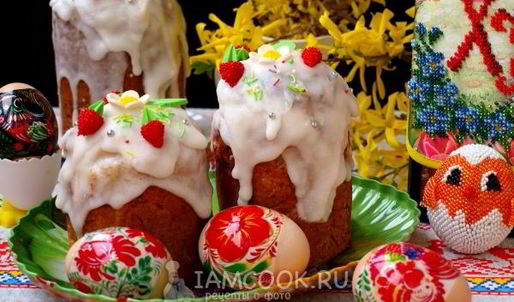 творожный кулич без дрожжей