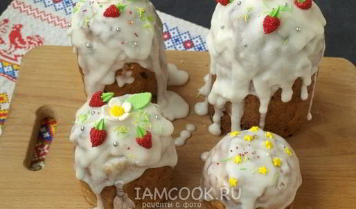 творожный кулич без дрожжей