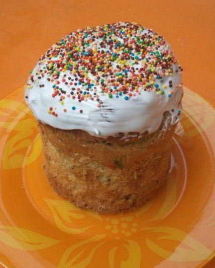 Рецепт заварного кулича с вяленой вишней