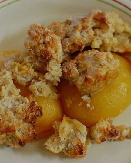 Рецепт персикового крамбла