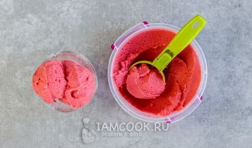 клубничный щербет