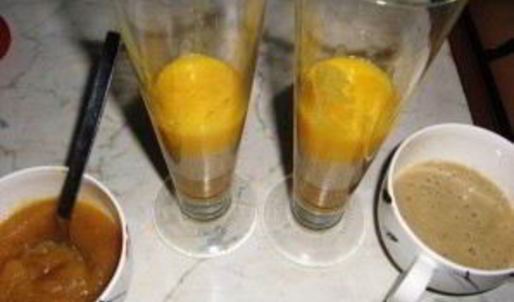 слоеный фруктовый десерт