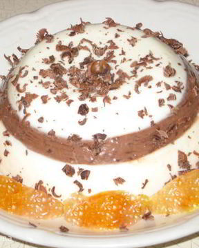 Сметанно-шоколадное желе