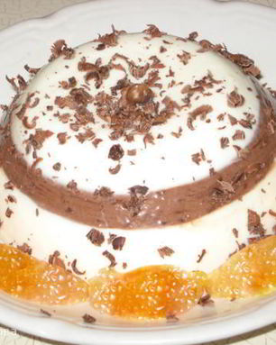 Сметанно-шоколадное желе